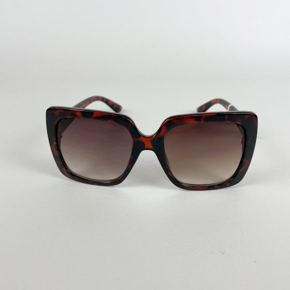 Jessica Simpson Sunglasses Tortoise Gold Oversized - Picture 1 of 6